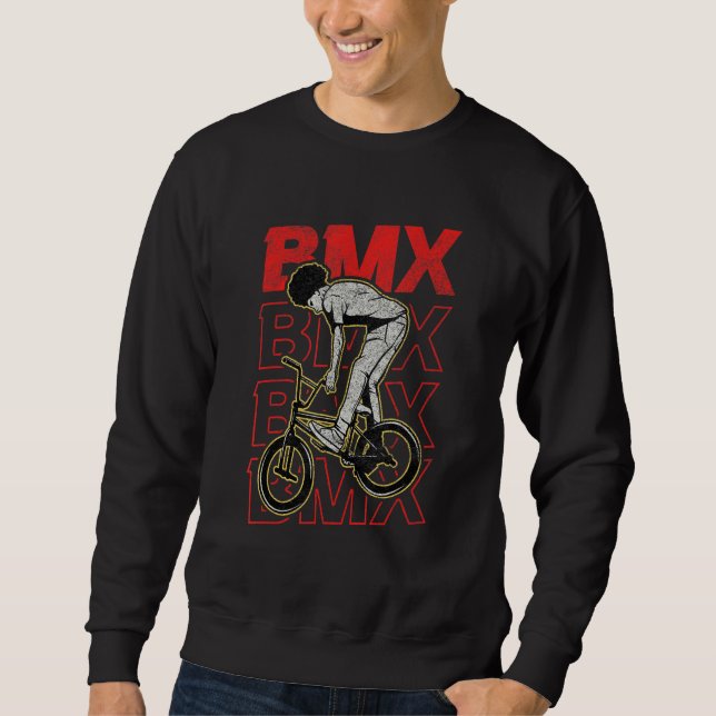 BMX Motocross BMX Bike Bicycle Cycling Extreme BMX Lång Ärmad Tröja (Framsida)