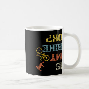 Bmx Mountainbike Dirt Race Retro Biker Är Min Bi Kaffemugg