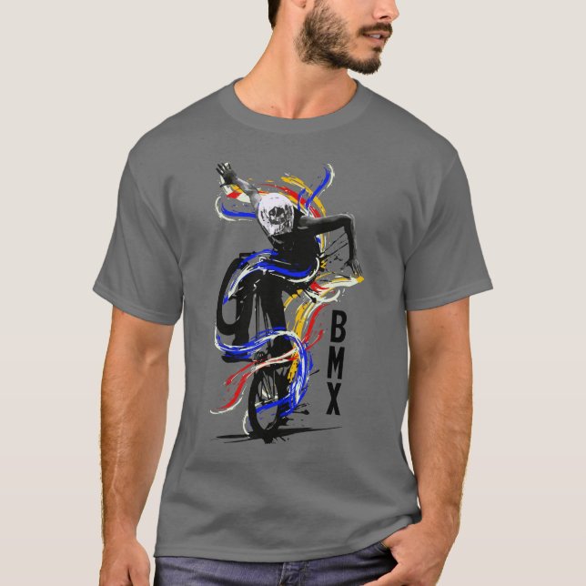 Bmx Old school Bike Flatland T Shirt (Framsida)