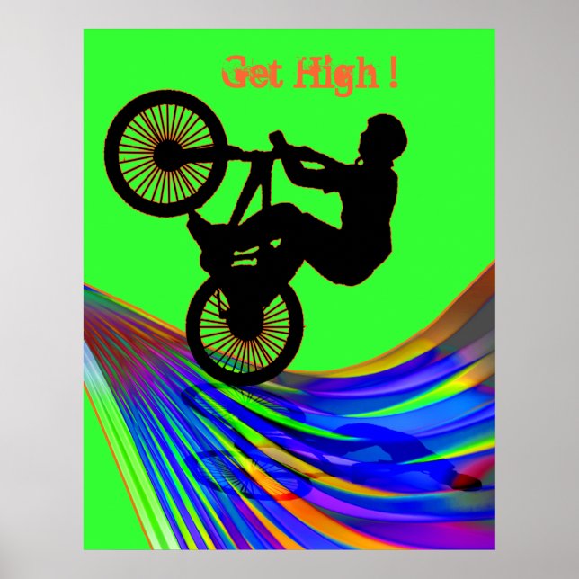 BMX på Rainbow Road Poster (Framsidan)