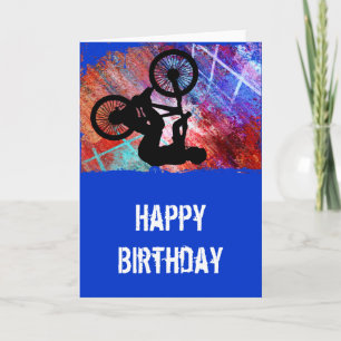 BMX på Rusty Grunge Kort