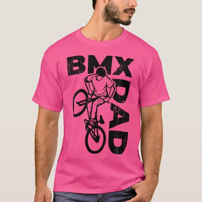 Bmx Pappa Bmx Älskare Bmx T Shirt (Framsida)