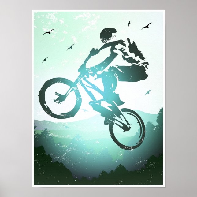BMX Poster - BMX Bike - BMX Poster Skriv ut (Framsidan)