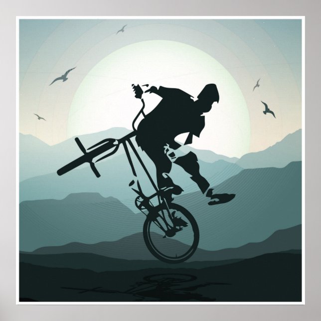BMX Poster Skriv ut - BMX Bike - BMX Poster (Framsidan)