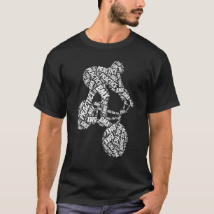 BMX Practice Addence Biker BMX Rider Silhouette T Shirt