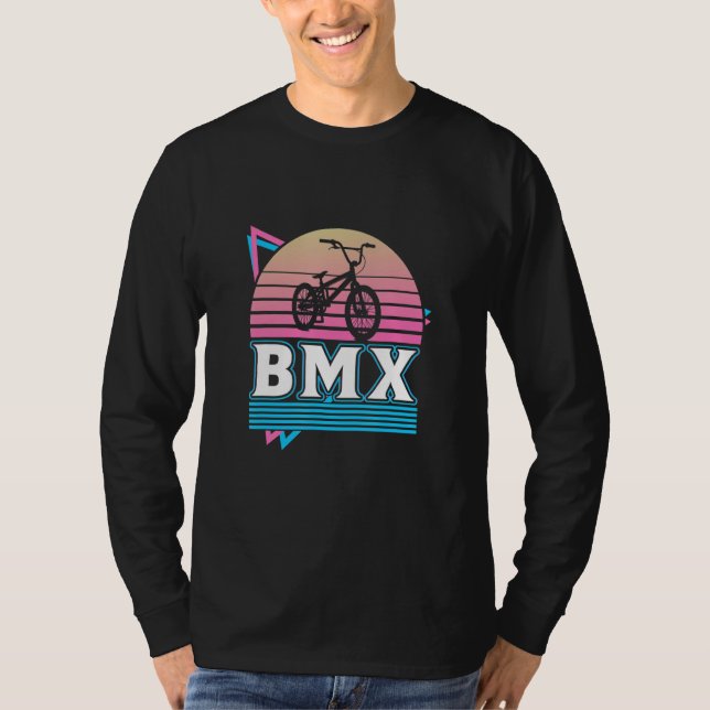 BMX Racing Cyclocross Race Cycling  Cool Bike Girl T Shirt (Framsida)