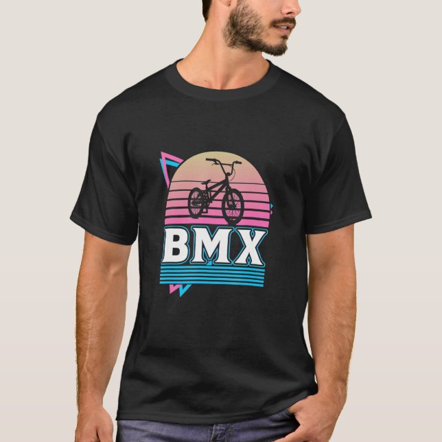 BMX Racing Cyclocross Race Cycling  Cool Bike Girl T Shirt (Framsida)