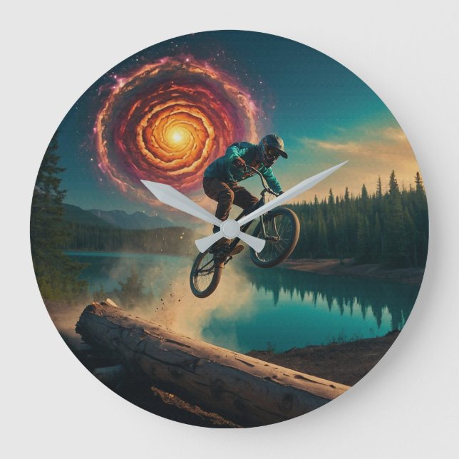 BMX Rider av Forest Sjö Stor Klocka (Framsida)