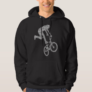 Bmx Rider Bike Bicycle Stunt Tävla Boys Kids Hoodie