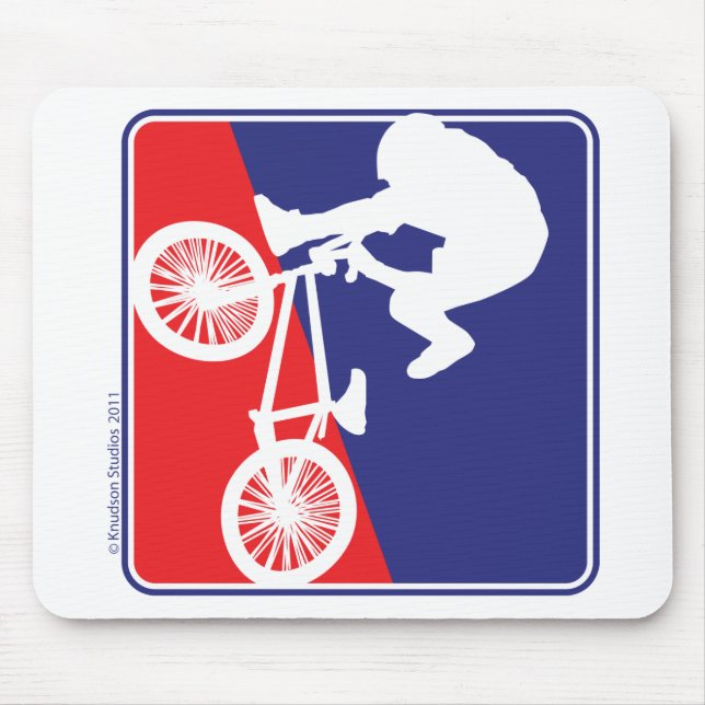 BMX Rider in Red White and Blue Musmatta (Framsidan)