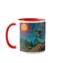 BMX Rider på bergsSlope