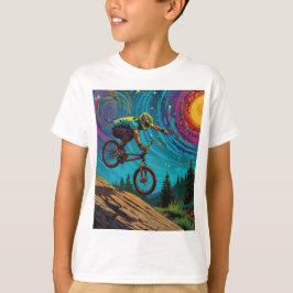 BMX Rider på bergsSlope T Shirt