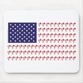 BMX Rider - Patriotic American Flagga+ Musmatta