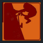 BMX Rider Pop Art Poster<br><div class="desc">Coola BMX-popform</div>