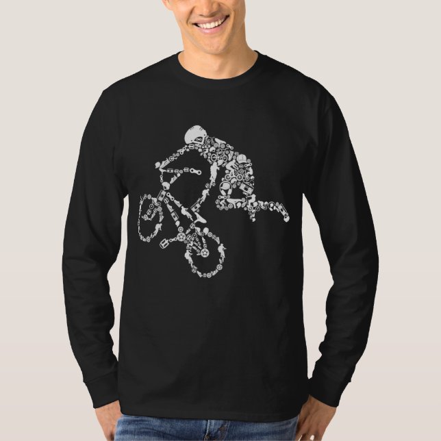 BMX Rider - Tävla för Bike Bicycle Stunt T Shirt (Framsida)