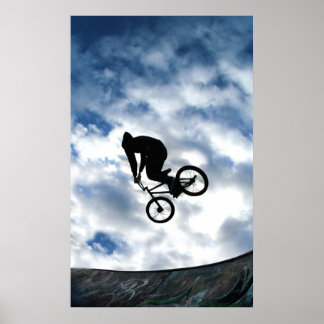 BMX rider vid Devonshire Grönt, Sheffield Poster