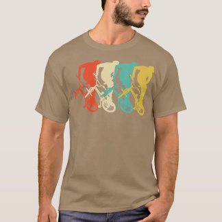 BMX Riding Retro Coola Dirt Bike Tävling Stunt Gif T Shirt