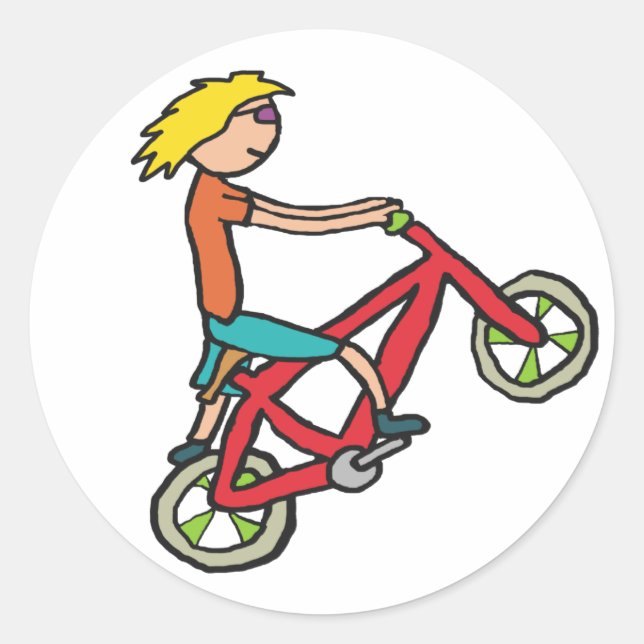 BMX RUNT KLISTERMÄRKE (Framsida)
