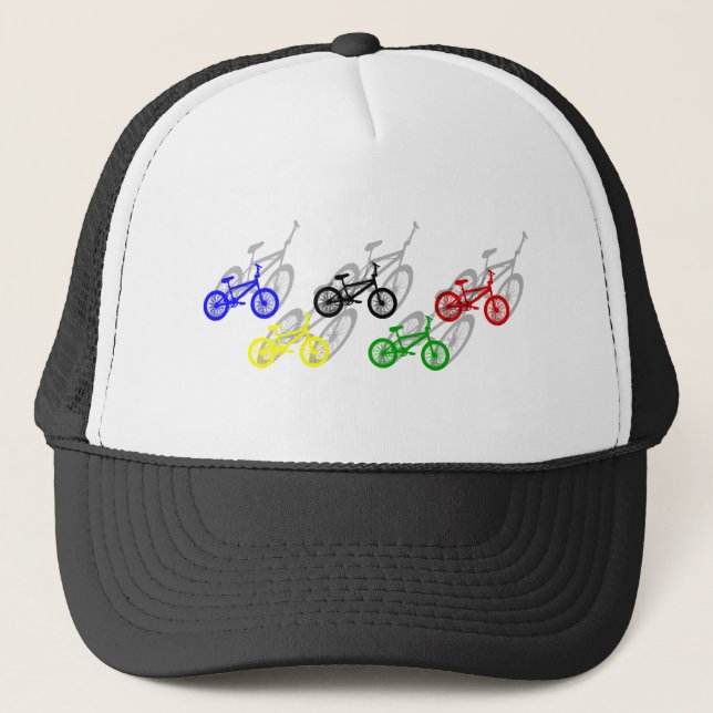 BMX-ryttarebicyle som cyklar smuts, spårar Keps (Framsida)