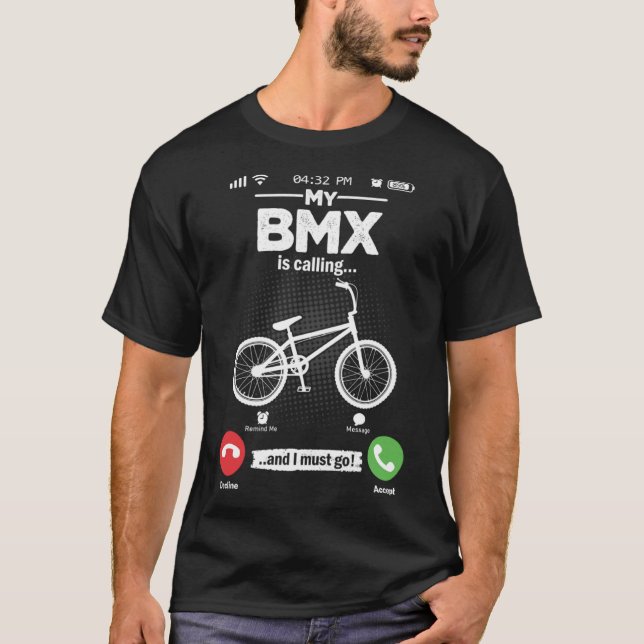 BMX säger att jag måste åka Freestyle Bicycle Hobb T Shirt (Framsida)
