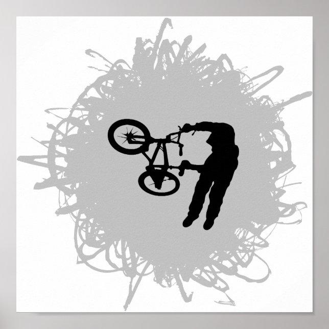 BMX Scribble Stil Poster (Framsidan)