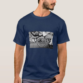 BMX-skatepargraffiti svartvit fotografi T Shirt
