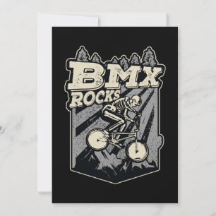 BMX Sten BMX Bike Tävla Halloween Costume Inbjudningar