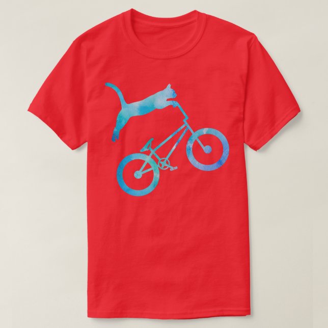 Bmx Stunt Cat Mountain Bike Dirt Bike  (3)  T Shirt (Design framsida)