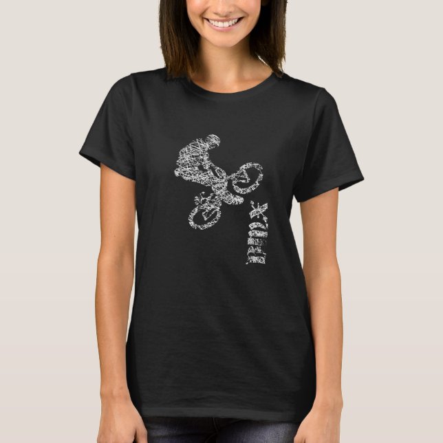 BMX Stunt Driver Cycle Fläkt Bike Freestyle 12 T Shirt (Framsida)