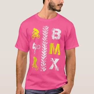 Bmx T- Bike Trick Stunt Baseball T Shirt