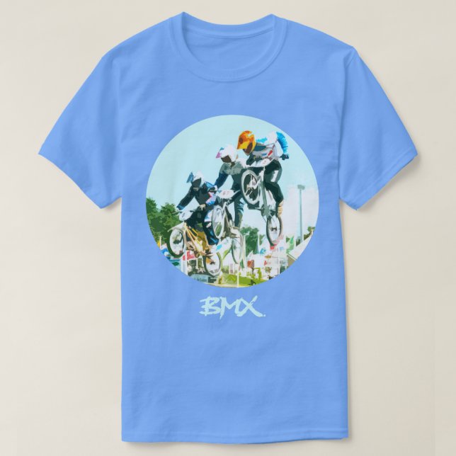 bmx tävling tävla t shirt (Design framsida)