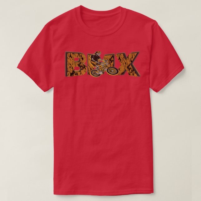 BMX-tecken med skelettcyklister  T Shirt (Design framsida)