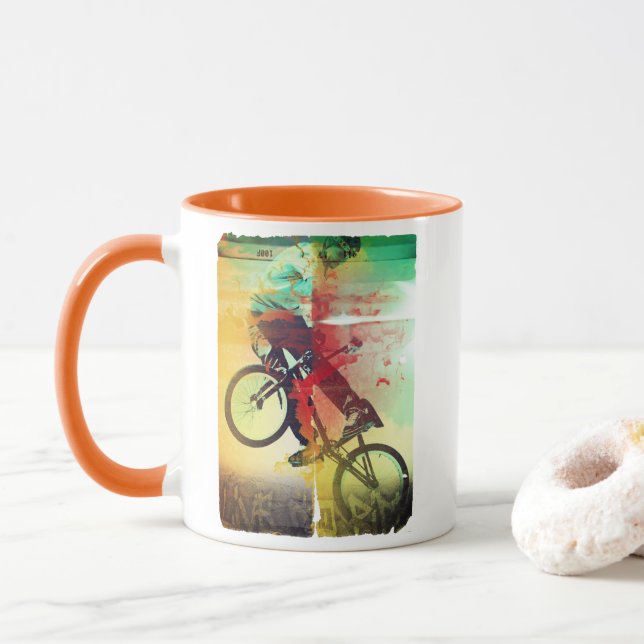 BMX-trickcykelåkare Mugg (Med munk)