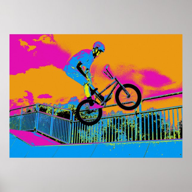 BMX Trickster - BMX Trick Bike Poster (Framsidan)