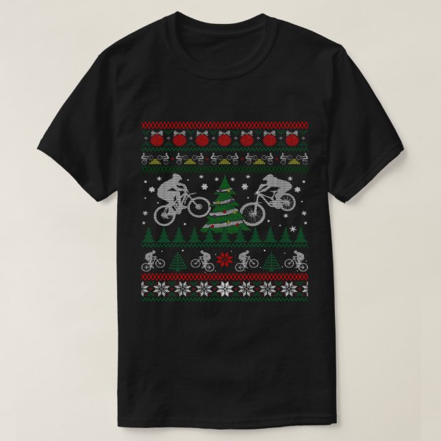 BMX Ugly jul Shirt Freestyle Bike Tävla T (Design framsida)