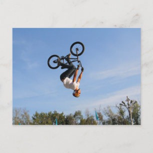 BMX upp och ned Vänd Vykort