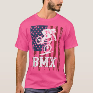 Bmx Usa American Flagga Sport Fläkt Bike Biking T Shirt