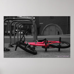 bmxaffischb&w poster