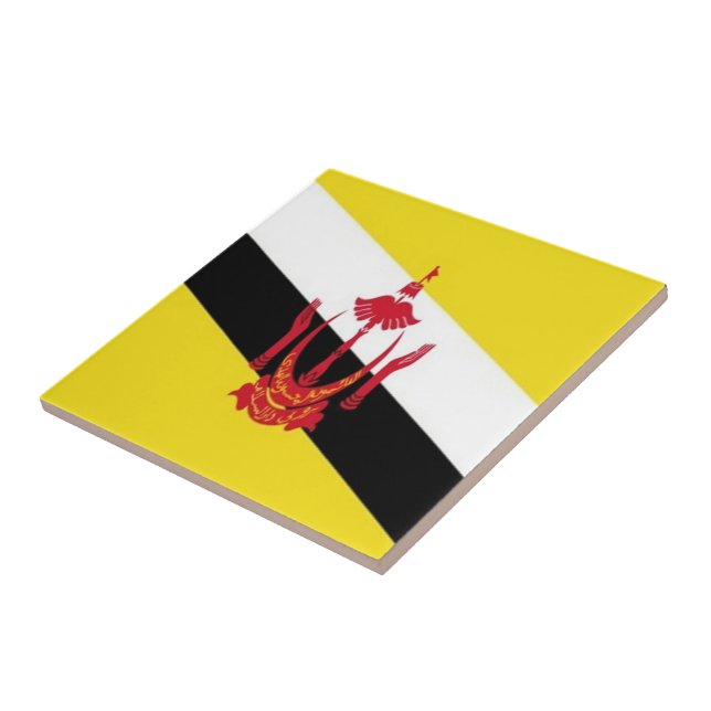 BN001 Bruneian FLAGGA Brunei Kakelplatta (Sidan)