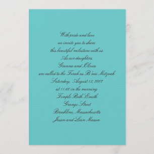 B'nai Mitzvah inbjudningar
