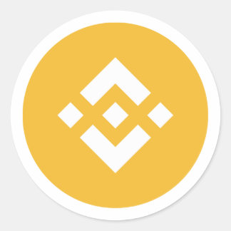 BNB Binance sticker Runt Klistermärke
