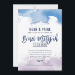 B'NEI MITZVAH handskriven blått och lila vattenfär Inbjudningar<br><div class="desc">by kat masard >> kat@simplysweetPAPERIE.com <<< A toppen coola & modern inbjudningsdesign för ditt barns B'NAEI MITZVAH TIP: 1. Om du vill ändra/flytta grafik & typsnitt och lägga till mer text - slått knappen "anpassa". - - - - - - - - - - - - - - - -...</div>