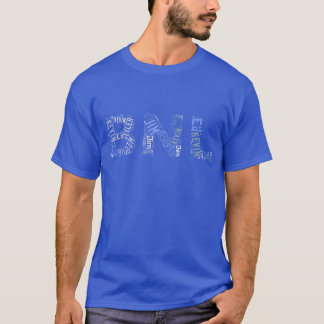 BNL-ordmoln - blått Tee Shirt