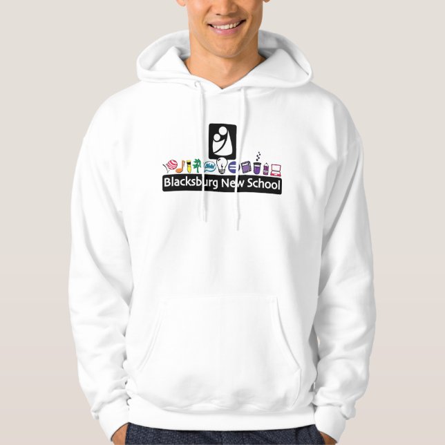 BNS Vuxen Färg Logotyp Hoodie (Framsida)
