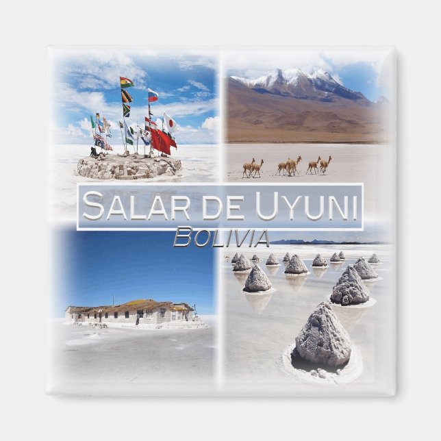 BO0023 Amerika, Sydamerika, Bolivia, Fridge Magnet (Framsidan)
