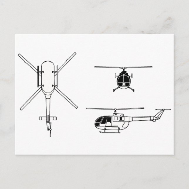 BO-105 VYKORT (Framsida)
