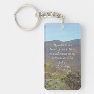 "Bo aldrig utan dig" keychain Nyckelring