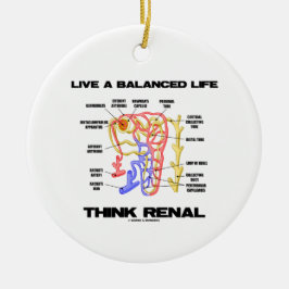 Bo allsidig en Renal livtänka (Nephron) Julgransprydnad Keramik