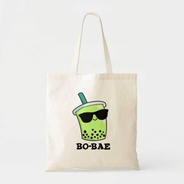 Bo-bae Funny Boba Tea Pun Tygkasse (Framsidan)