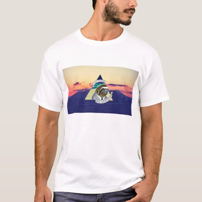 Bo den långsamma matrisen när som helst tee shirt (Framsida)